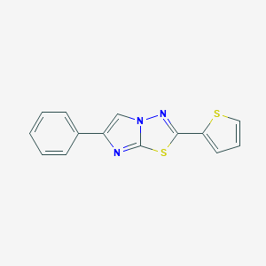 molecular formula C14H9N3S2 B291964 6-Phenyl-2-(2-thienyl)imidazo[2,1-b][1,3,4]thiadiazole 