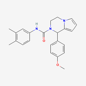 molecular formula C23H25N3O2 B2919641 N-(3,4-dimethylphenyl)-1-(4-methoxyphenyl)-3,4-dihydropyrrolo[1,2-a]pyrazine-2(1H)-carboxamide CAS No. 899960-58-8