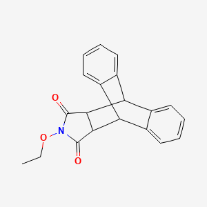 molecular formula C20H17NO3 B2919648 17-乙氧基-17-氮杂五环[6.6.5.0~2,7~.0~9,14~.0~15,19~]十九烷-2(7),3,5,9(14),10,12-六烯-16,18-二酮 CAS No. 478029-56-0