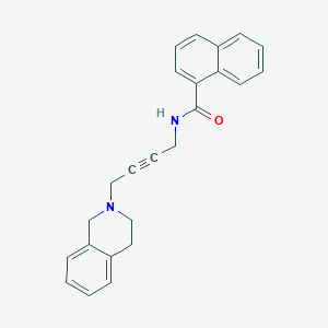 molecular formula C24H22N2O B2919654 N-(4-(3,4-二氢异喹啉-2(1H)-基)丁-2-炔-1-基)-1-萘甲酰胺 CAS No. 1351618-94-4