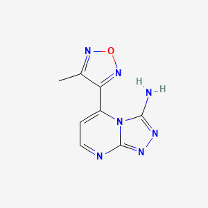 5-(4-Methyl-1,2,5-oxadiazol-3-yl)[1,2,4]triazolo[4,3-a]pyrimidin-3-amine