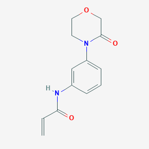 molecular formula C13H14N2O3 B2919673 N-[3-(3-Oxomorpholin-4-yl)phenyl]prop-2-enamide CAS No. 2361656-88-2