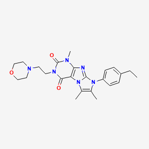 8-(4-ethylphenyl)-1,6,7-trimethyl-3-(2-morpholinoethyl)-1H-imidazo[2,1-f]purine-2,4(3H,8H)-dione