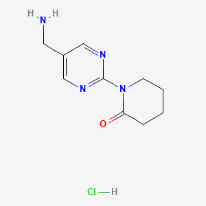 1-[5-(Aminomethyl)pyrimidin-2-yl]piperidin-2-one;hydrochloride
