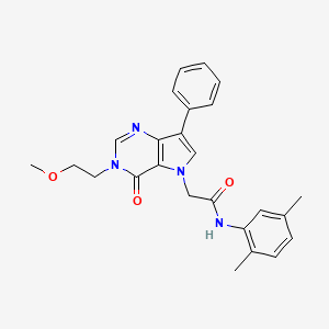 N-(2,5-dimethylphenyl)-2-[3-(2-methoxyethyl)-4-oxo-7-phenyl-3,4-dihydro-5H-pyrrolo[3,2-d]pyrimidin-5-yl]acetamide