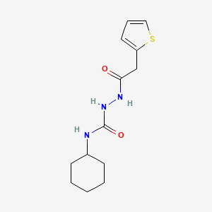 molecular formula C13H19N3O2S B2919697 N-((Cyclohexylamino)carbonylamino)-2-(2-thienyl)ethanamide CAS No. 904824-98-2