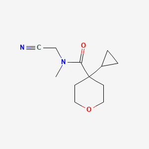 molecular formula C12H18N2O2 B2919733 N-(cyanomethyl)-4-cyclopropyl-N-methyloxane-4-carboxamide CAS No. 2094162-45-3