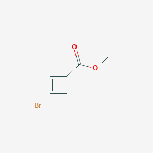 molecular formula C6H7BrO2 B2919735 3-溴环丁-2-烯-1-甲酸甲酯 CAS No. 2460748-93-8