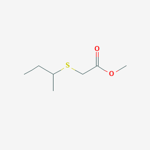 molecular formula C7H14O2S B2919737 Methyl 2-(butan-2-ylsulfanyl)acetate CAS No. 52763-54-9