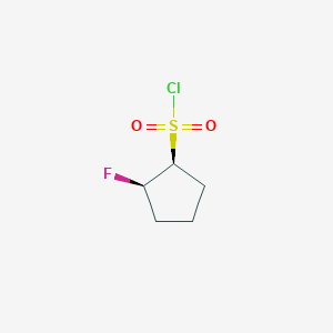 molecular formula C5H8ClFO2S B2919741 (1S,2R)-2-氟环戊烷-1-磺酰氯 CAS No. 2375248-78-3