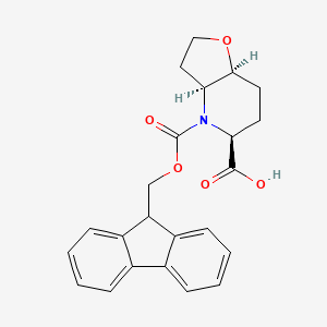 (3As,5S,7aS)-4-(9H-fluoren-9-ylmethoxycarbonyl)-3,3a,5,6,7,7a-hexahydro-2H-furo[3,2-b]pyridine-5-carboxylic acid
