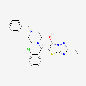 5-((4-Benzylpiperazin-1-yl)(2-chlorophenyl)methyl)-2-ethylthiazolo[3,2-b][1,2,4]triazol-6-ol