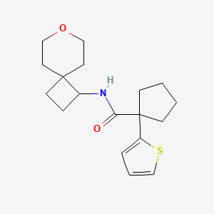 N-{7-oxaspiro[3.5]nonan-1-yl}-1-(thiophen-2-yl)cyclopentane-1-carboxamide