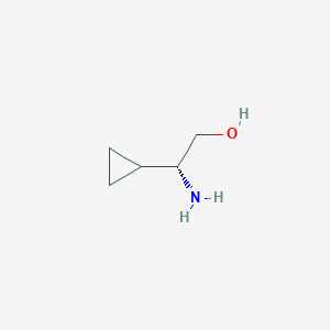 molecular formula C5H11NO B2919769 (R)-2-amino-2-cyclopropylethanol CAS No. 1270290-36-2