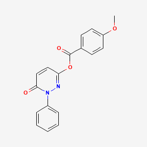 6-Oxo-1-phenyl-1,6-dihydro-3-pyridazinyl 4-methoxybenzenecarboxylate