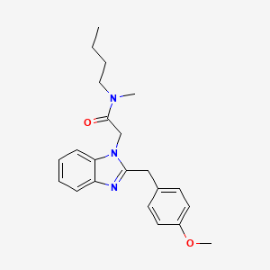 molecular formula C22H27N3O2 B2919781 N-butyl-2-(2-(4-methoxybenzyl)-1H-benzo[d]imidazol-1-yl)-N-methylacetamide CAS No. 906185-68-0