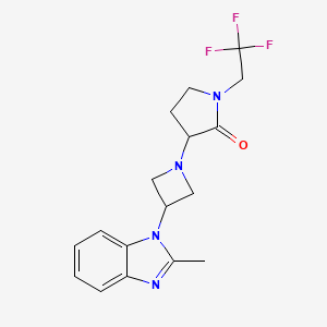 3-[3-(2-Methylbenzimidazol-1-yl)azetidin-1-yl]-1-(2,2,2-trifluoroethyl)pyrrolidin-2-one