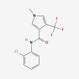 N-(2-chlorophenyl)-1-methyl-4-(trifluoromethyl)-1H-pyrrole-3-carboxamide