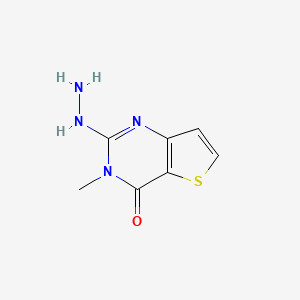 2-hydrazinyl-3-methylthieno[3,2-d]pyrimidin-4(3H)-one
