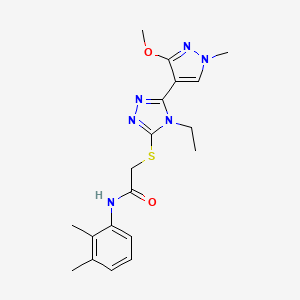 N-(2,3-dimethylphenyl)-2-((4-ethyl-5-(3-methoxy-1-methyl-1H-pyrazol-4-yl)-4H-1,2,4-triazol-3-yl)thio)acetamide