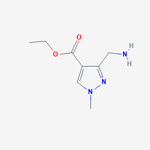 ethyl 3-(aminomethyl)-1-methyl-1H-pyrazole-4-carboxylate