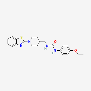 molecular formula C22H26N4O2S B2919839 1-((1-(Benzo[d]thiazol-2-yl)piperidin-4-yl)methyl)-3-(4-ethoxyphenyl)urea CAS No. 1797534-43-0