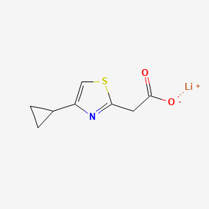 molecular formula C8H8LiNO2S B2919851 锂(1+)离子 2-(4-环丙基-1,3-噻唑-2-基)乙酸盐 CAS No. 2089256-12-0