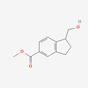molecular formula C12H14O3 B2919861 Methyl 1-(hydroxymethyl)-2,3-dihydro-1H-indene-5-carboxylate CAS No. 2091362-20-6