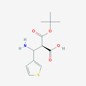 molecular formula C12H17NO4S B2919867 Boc-(R)-3-氨基-3-(3-噻吩基)-丙酸 CAS No. 500788-99-8