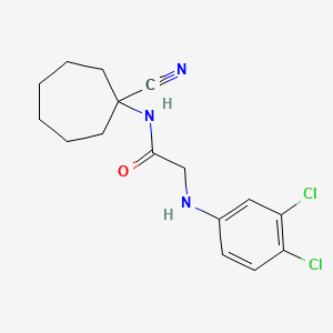 N-(1-cyanocycloheptyl)-2-[(3,4-dichlorophenyl)amino]acetamide