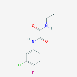 molecular formula C11H10ClFN2O2 B2919889 N1-allyl-N2-(3-chloro-4-fluorophenyl)oxalamide CAS No. 941945-72-8