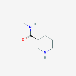 molecular formula C7H14N2O B2919898 (3R)-N-甲基哌啶-3-甲酰胺 CAS No. 1124199-15-0