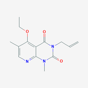 molecular formula C14H17N3O3 B2919900 3-allyl-5-ethoxy-1,6-dimethylpyrido[2,3-d]pyrimidine-2,4(1H,3H)-dione CAS No. 941984-43-6