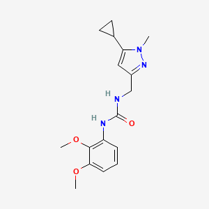 molecular formula C17H22N4O3 B2919918 1-((5-环丙基-1-甲基-1H-吡唑-3-基)甲基)-3-(2,3-二甲氧基苯基)脲 CAS No. 1448131-62-1