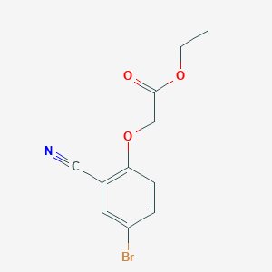 molecular formula C11H10BrNO3 B2919919 乙酸(4-溴-2-氰基苯氧基)乙酯 CAS No. 328009-03-6