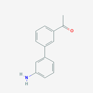 molecular formula C14H13NO B2919926 1-(3'-Amino-biphenyl-3-yl)-ethanone CAS No. 728918-70-5