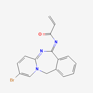 molecular formula C16H12BrN3O B2919933 N-(2-bromo-11H-pyrido[1,2-b][2,4]benzodiazepin-6-ylidene)prop-2-enamide CAS No. 326864-86-2