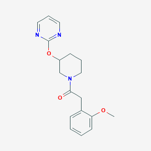 2-(2-Methoxyphenyl)-1-(3-(pyrimidin-2-yloxy)piperidin-1-yl)ethanone