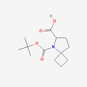 molecular formula C13H21NO4 B2919944 N-Boc-5-azaspiro[3.4]octane-6-carboxylic acid CAS No. 2408957-44-6