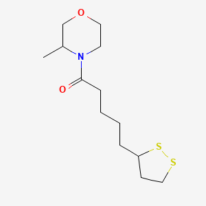 molecular formula C13H23NO2S2 B2919964 5-(1,2-Dithiolan-3-yl)-1-(3-methylmorpholin-4-yl)pentan-1-one CAS No. 1223622-30-7