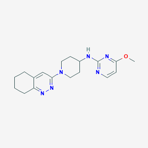 4-methoxy-N-[1-(5,6,7,8-tetrahydrocinnolin-3-yl)piperidin-4-yl]pyrimidin-2-amine
