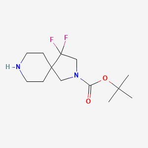 molecular formula C13H22F2N2O2 B2919972 tert-Butyl 4,4-difluoro-2,8-diazaspiro[4.5]decane-2-carboxylate CAS No. 1263180-19-3