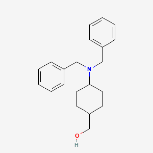 molecular formula C21H27NO B2919981 trans-4-[Bis(phenylmethyl)amino]cyclohexanemethanol CAS No. 847956-47-2