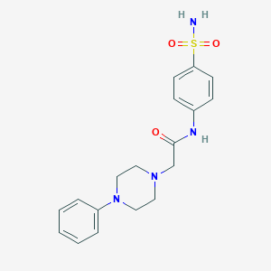 N-[4-(aminosulfonyl)phenyl]-2-(4-phenyl-1-piperazinyl)acetamide