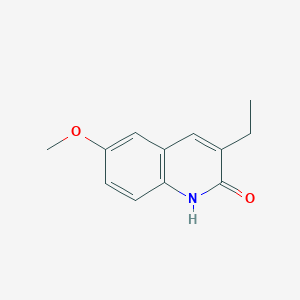 molecular formula C12H13NO2 B2919991 3-Ethyl-6-methoxy-1,2-dihydroquinolin-2-one CAS No. 1309976-09-7
