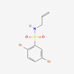 molecular formula C9H9Br2NO2S B2919994 N-烯丙基-2,5-二溴苯磺酰胺 CAS No. 1087646-60-3