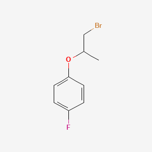 molecular formula C9H10BrFO B2919995 1-(2-溴-1-甲基乙氧基)-4-氟苯 CAS No. 1225544-80-8