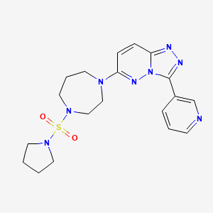 1-[3-(Pyridin-3-yl)-[1,2,4]triazolo[4,3-b]pyridazin-6-yl]-4-(pyrrolidine-1-sulfonyl)-1,4-diazepane