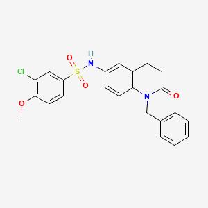 N-(1-benzyl-2-oxo-1,2,3,4-tetrahydroquinolin-6-yl)-3-chloro-4-methoxybenzenesulfonamide