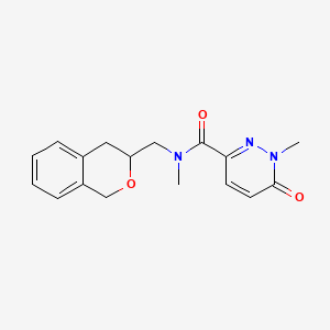 N-(isochroman-3-ylmethyl)-N,1-dimethyl-6-oxo-1,6-dihydropyridazine-3-carboxamide